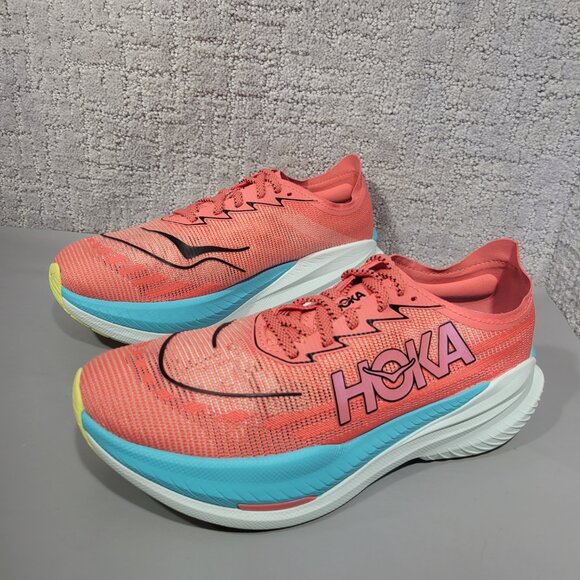 Hoka One One Mach X 2 Women’s US Size US 8.5B Grapefruit Coral Running Sneakers. - Picture 5 of 12